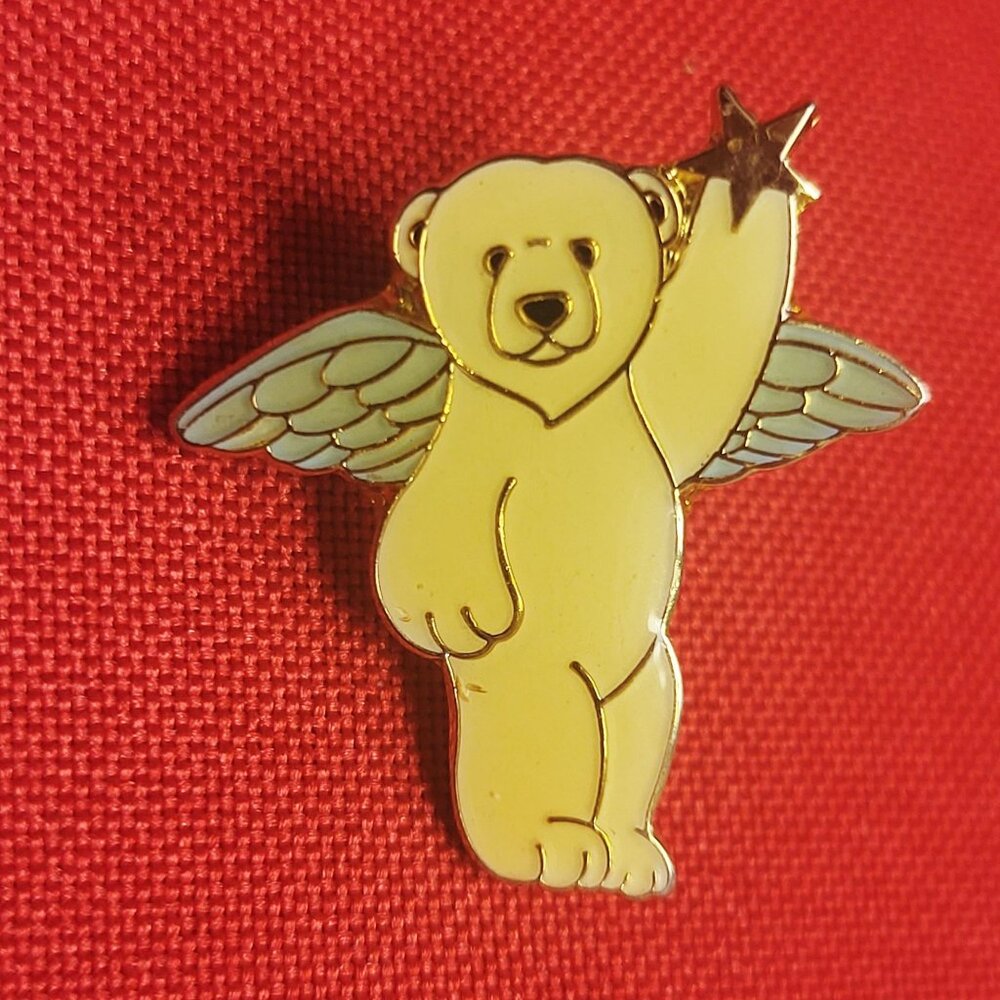 Ace Alaskan Polar Bear Angel Collectible Lapel Pin